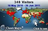 Locations of visitors to this page